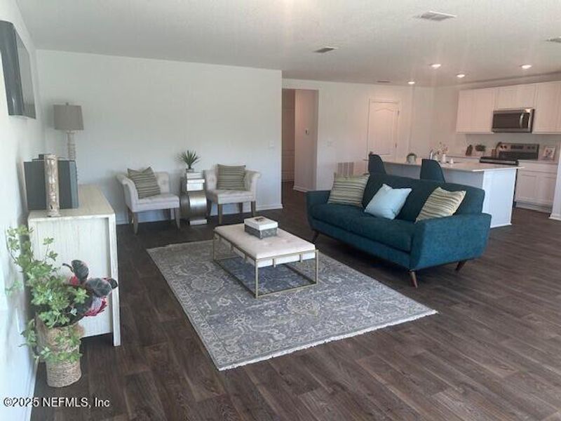 Furnished interior view inside a new home in Rookery, Green Cove Springs (Image 5). Furnished interior view inside a new home in Rookery, Green Cove Springs (Image 5).