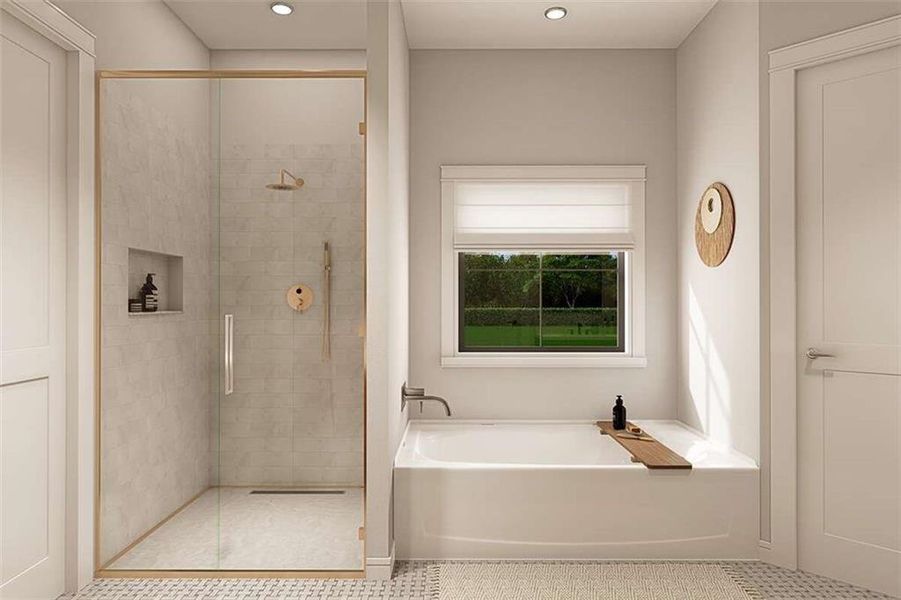 Furnished interior view inside a new home in , Maysville (Image 11).
