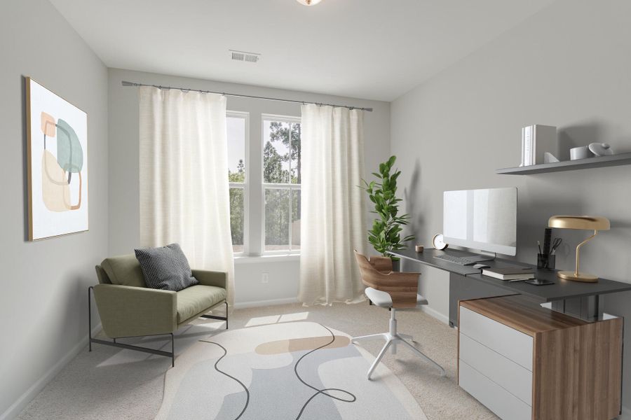 Furnished interior view inside a new home in Lochton, Summerville (Image 8). Furnished interior view inside a new home in Lochton, Summerville (Image 8).