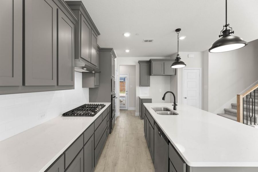 Representative exterior photo of a completed home built from the Whitney by Impression Homes in Timber Ridge, Corinth, TX (Image 8).