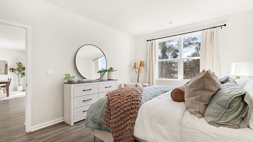 Furnished interior view inside a new home in Fox Run, Supply (Image 15). Furnished interior view inside a new home in Fox Run, Supply (Image 15).