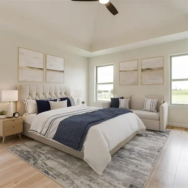 Spacious bedroom-virtually stagged Spacious bedroom-virtually stagged