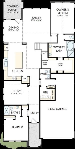 2D floor plan layout of this home in ARTAVIA - Enclave Collection, Conroe, TX (Image 2). 2D floor plan layout of this home in ARTAVIA - Enclave Collection, Conroe, TX (Image 2).