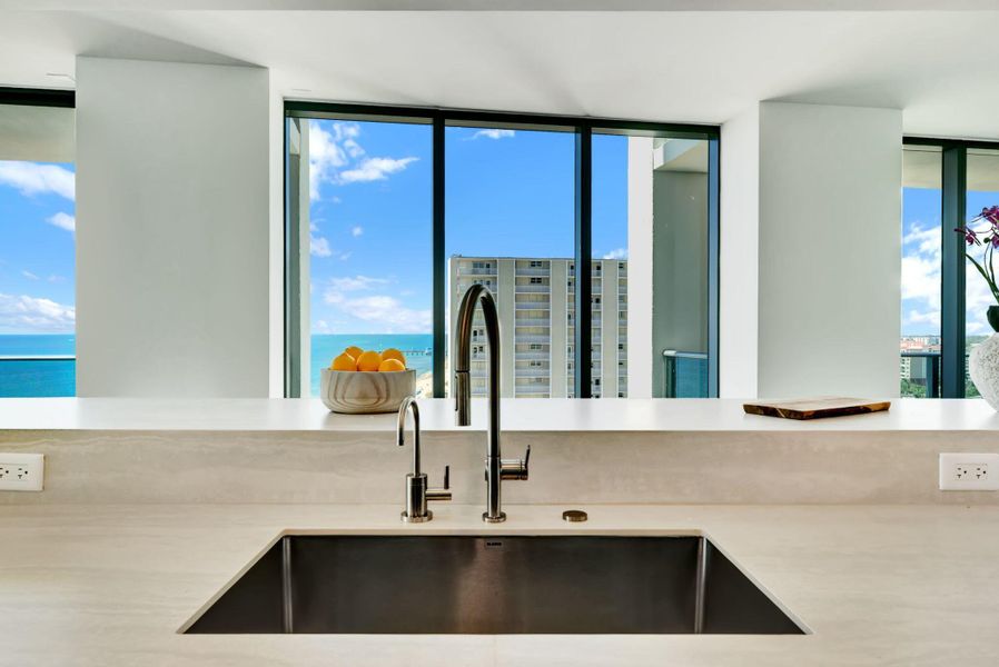 Furnished interior view inside a new home in , Pompano Beach (Image 10).
