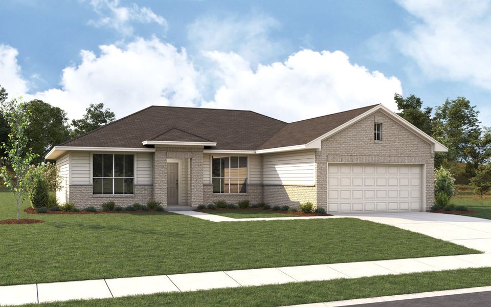 Representative exterior photo of a completed home built from the The 1462 by Stylecraft Builders in Stillwater Ranch, Tyler, TX (Image 2). Representative exterior photo of a completed home built from the The 1462 by Stylecraft Builders in Stillwater Ranch, Tyler, TX (Image 2).