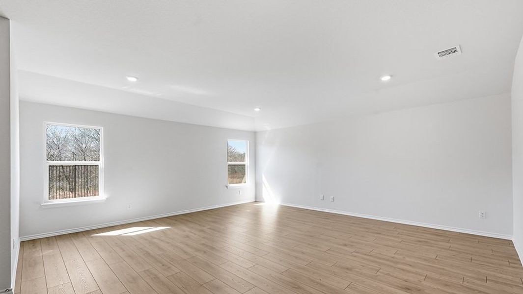 Representative unfurnished interior of a home built from the Garland by D.R. Horton in Northspur, Terrell (Image 6). Representative unfurnished interior of a home built from the Garland by D.R. Horton in Northspur, Terrell (Image 6).
