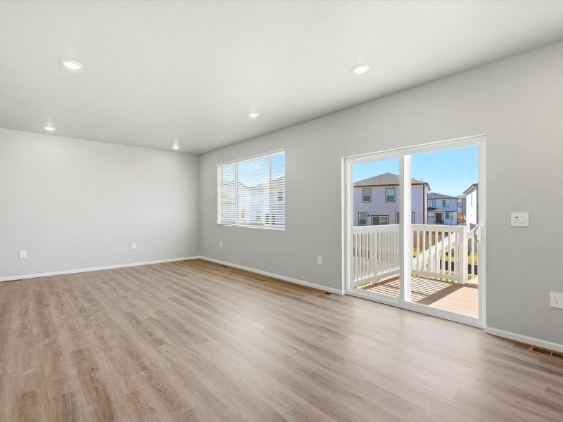 Spacious, unfurnished interior of a new home in Lorson Ranch : The Springs Collection, Colorado Springs (Image 12). Spacious, unfurnished interior of a new home in Lorson Ranch : The Springs Collection, Colorado Springs (Image 12).