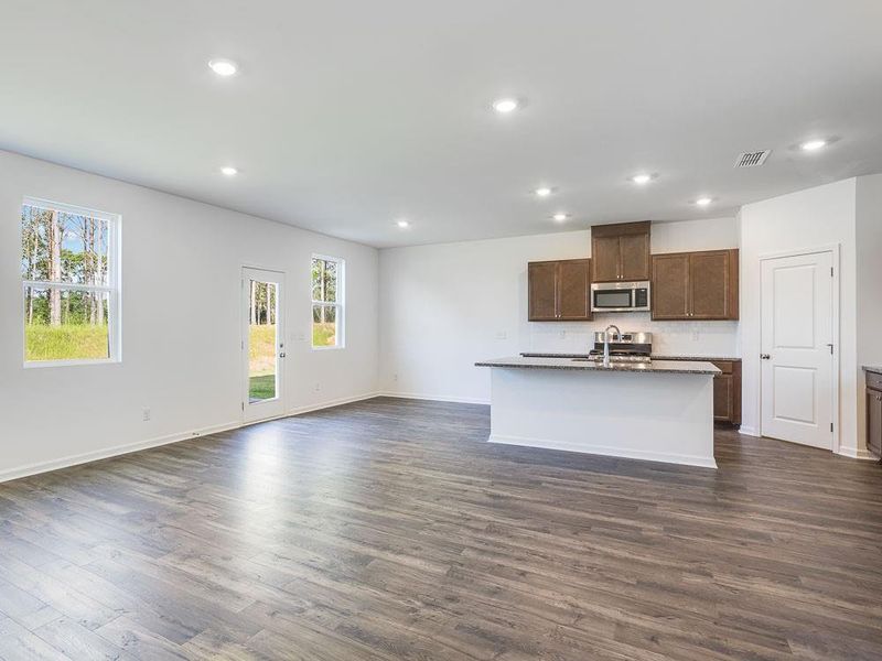 Furnished interior view inside a new home in Heritage River, Euharlee (Image 7). Furnished interior view inside a new home in Heritage River, Euharlee (Image 7).