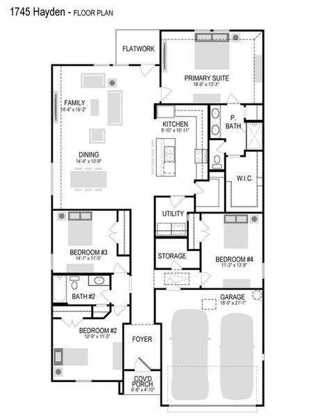2D floor plan layout of this home in Stratton Place, Greenville, TX (Image 6). 2D floor plan layout of this home in Stratton Place, Greenville, TX (Image 6).