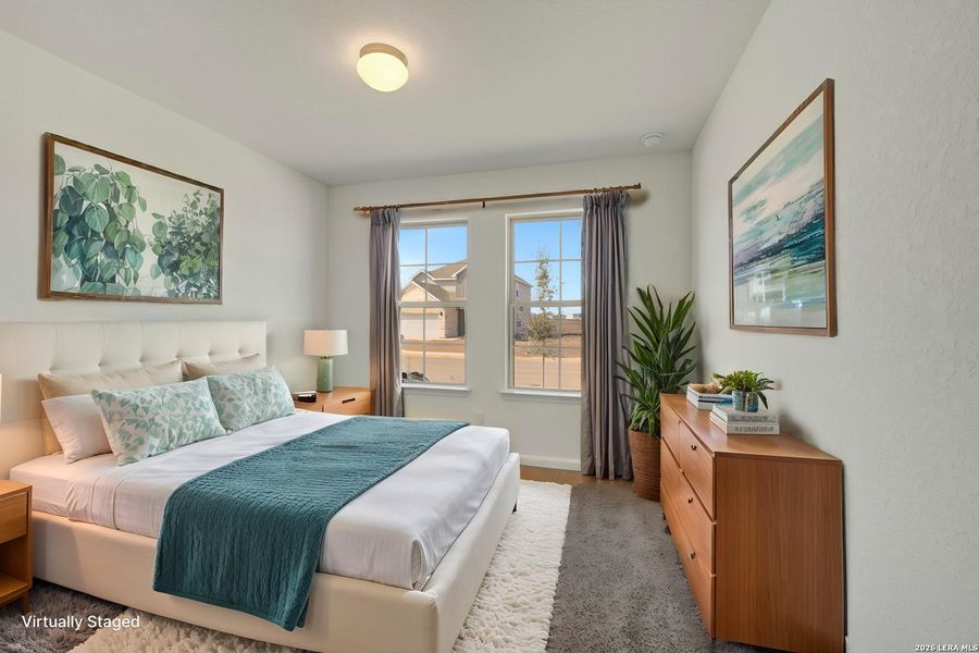 Furnished interior view inside a new home in Meadows at Clear Springs, New Braunfels (Image 8). Furnished interior view inside a new home in Meadows at Clear Springs, New Braunfels (Image 8).