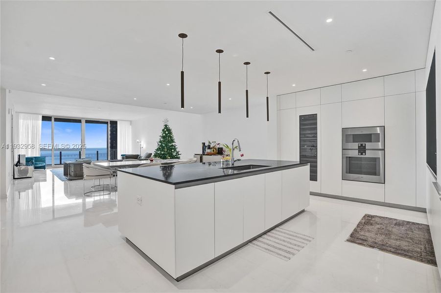 Furnished interior view inside a new home in , Miami (Image 10).