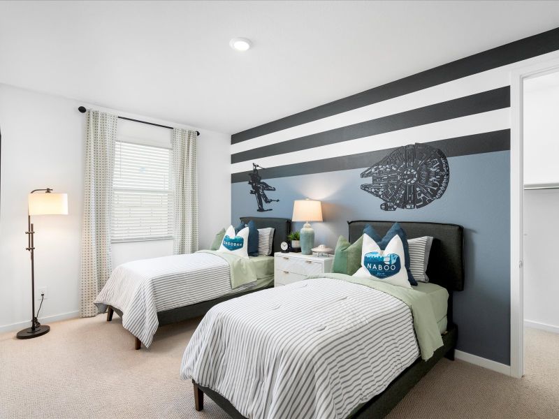 Furnished interior view inside a new home in Abel Ranch Signature Series, Goodyear (Image 17).