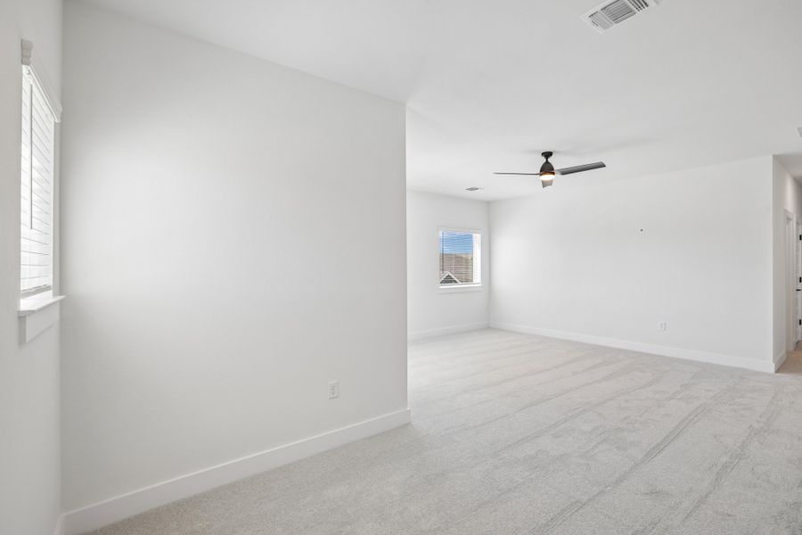 Spacious, unfurnished interior of a new home in Easton Park, Austin (Image 38). Spacious, unfurnished interior of a new home in Easton Park, Austin (Image 38).