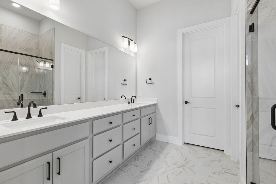 Furnished interior view inside a new home in Newman Village Townhomes, Frisco (Image 11).