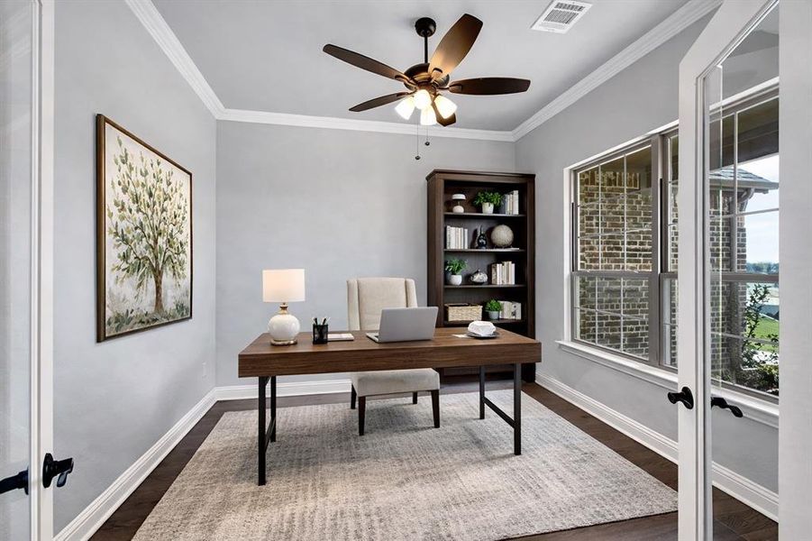 Furnished interior view inside a new home in Levante, Waxahachie (Image 8).