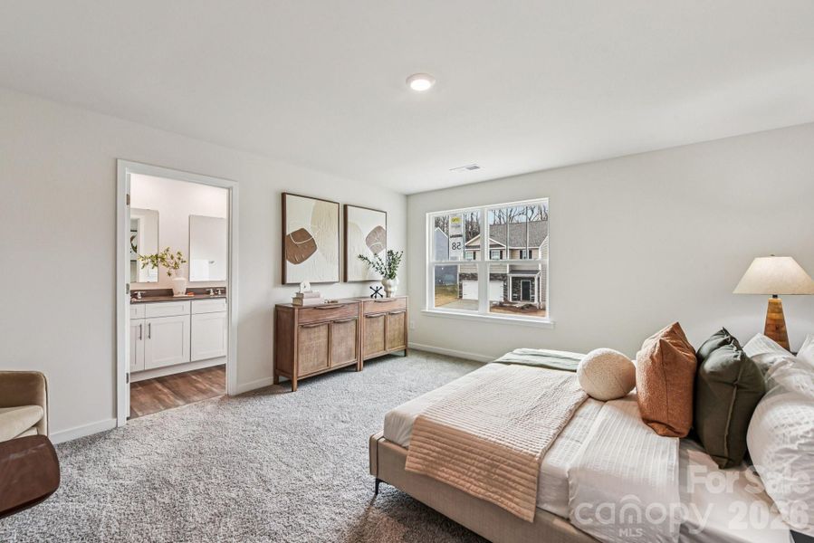 Furnished interior view inside a new home in Reedy Creek Preserve, Charlotte (Image 3).
