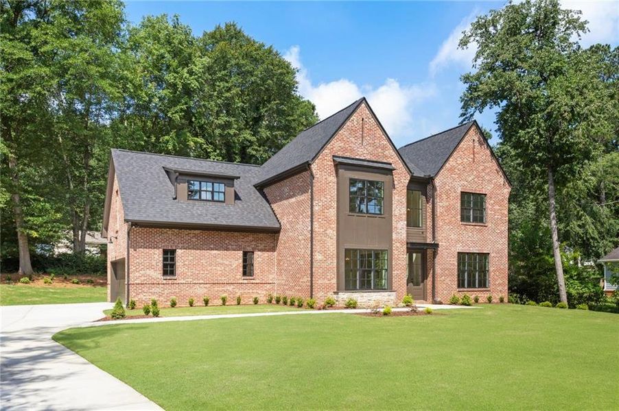 Front exterior of a new home in , Snellville, GA, highlighting curb appeal (Image 27). Front exterior of a new home in , Snellville, GA, highlighting curb appeal (Image 27).