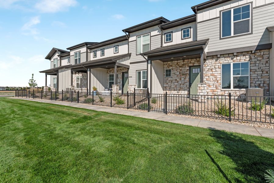 Representative exterior details of a home built from the The Eldorado by Landmark Homes in Wilder at Timnath Ranch, Timnath (Image 24).