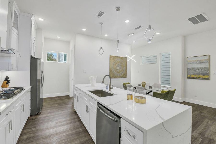 Furnished interior view inside a new home in , Houston (Image 21).