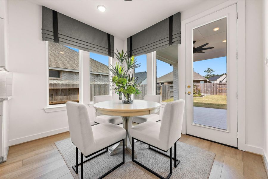 Furnished interior view inside a new home in The Trails, New Caney (Image 5). Furnished interior view inside a new home in The Trails, New Caney (Image 5).