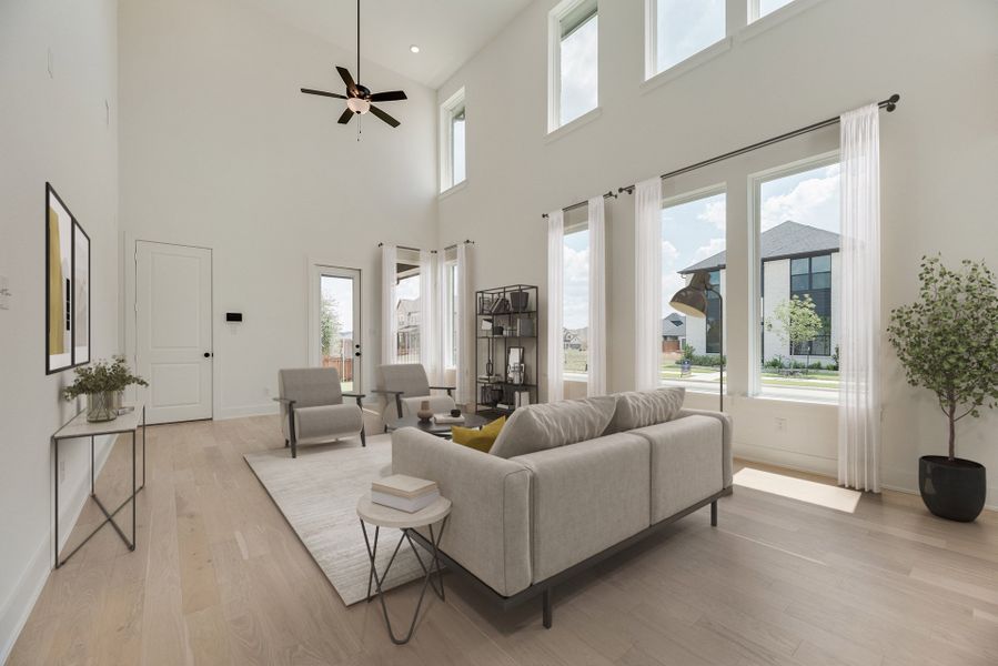 Furnished interior view inside a new home in Cottages of Celina, Celina (Image 13).