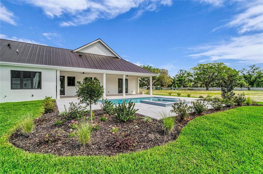Exterior details and patio area of a home in , Sarasota (Image 35).