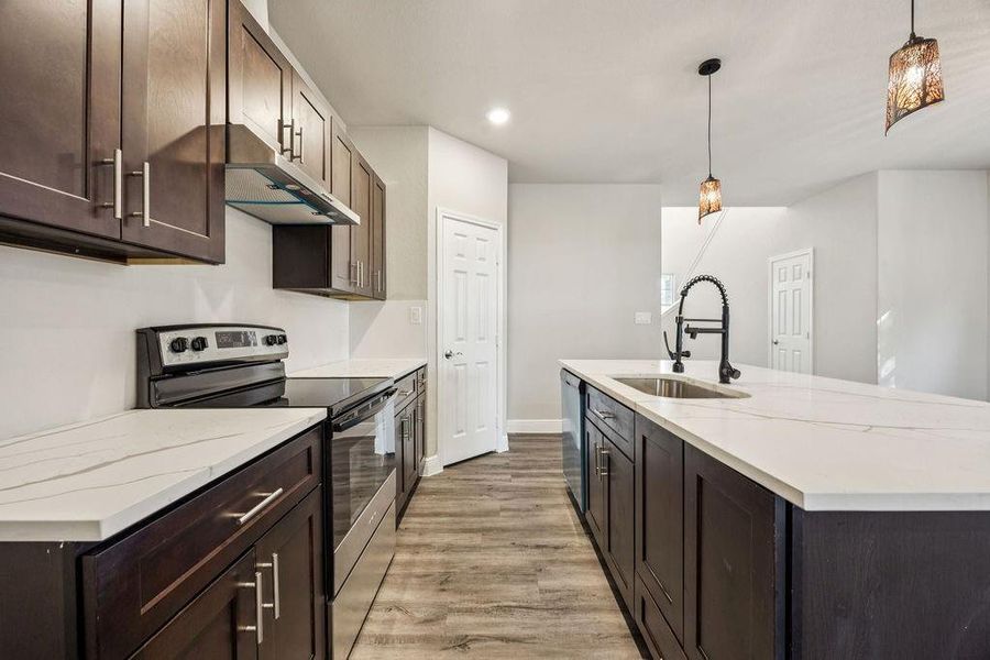 Furnished interior view inside a new home in , Cleveland (Image 7).