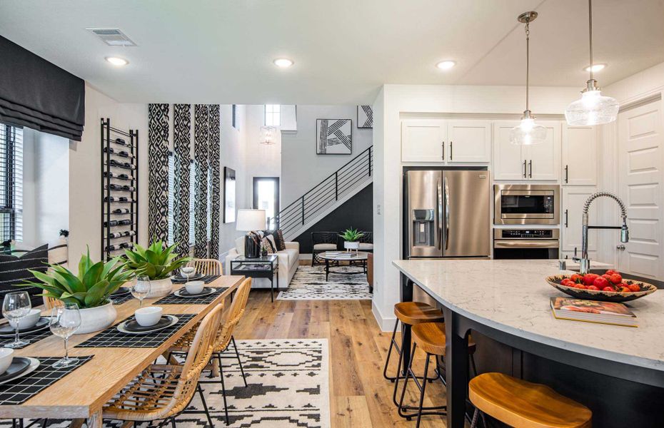 Representative Kitchen/Family Room - some options shown