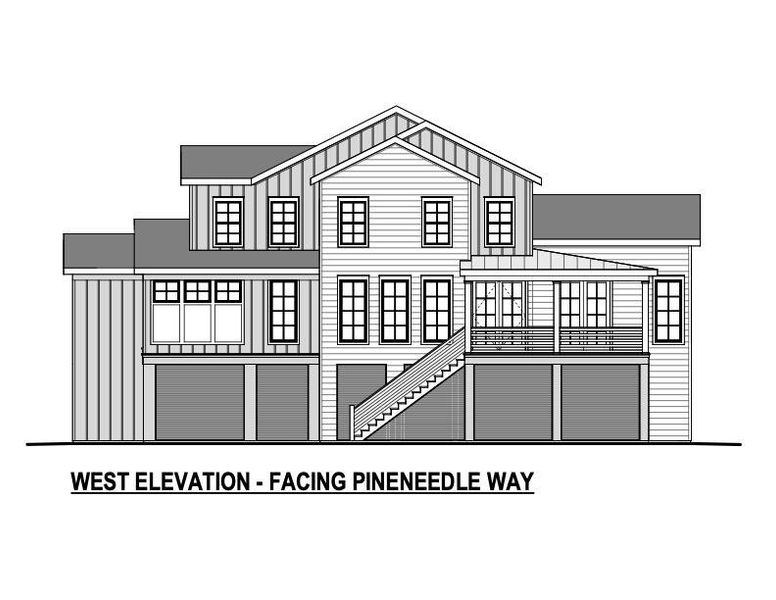 Exterior rendering of this home design in , Charleston, SC (Image 6).