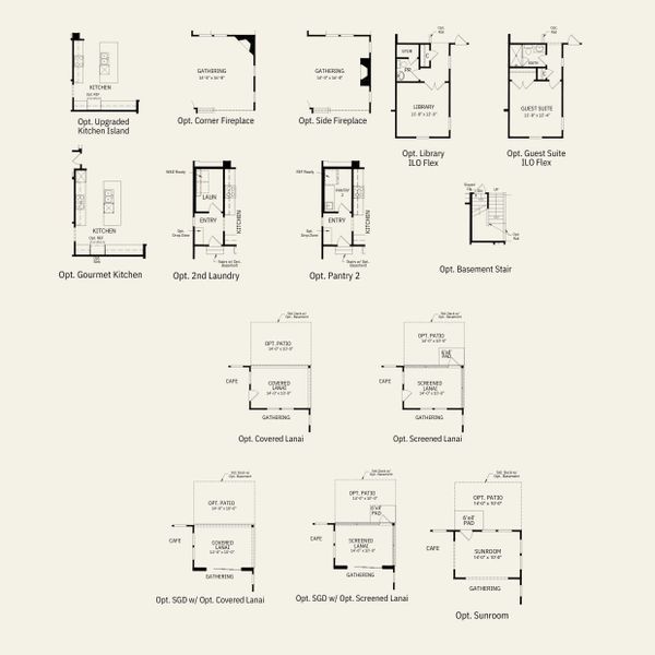 2D floor plan layout for the Leyton by Pulte Homes in Cannon Run, Concord, NC (Image 20).