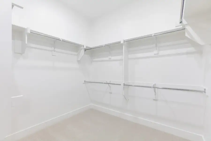Representative Primary Closet - some options shown Representative Primary Closet - some options shown