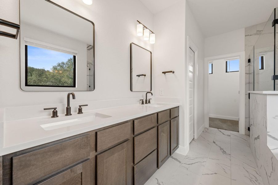 Dual vanity with tons of storage