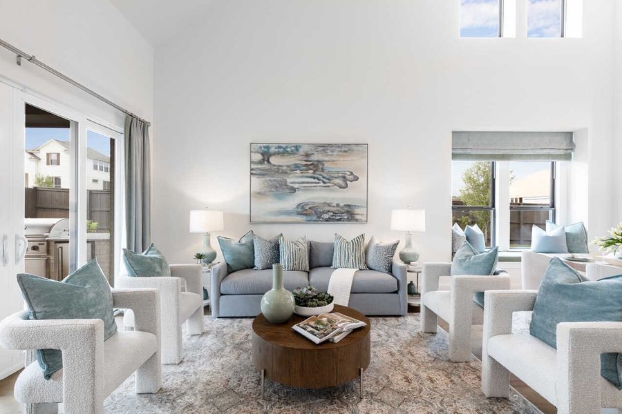 Representative Family Room - some options shown