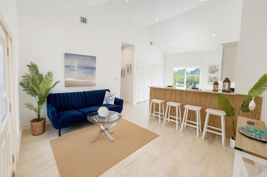 Furnished interior view inside a new home in , San Leon (Image 8).