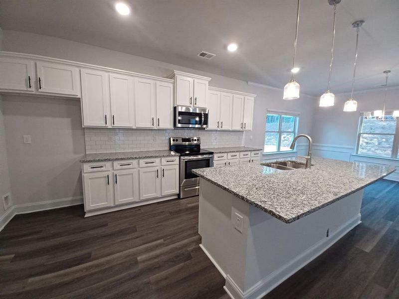 Representative furnished interior of a home built from the 2408 by Adams Homes in Rockfish Pointe, Wallace (Image 5).