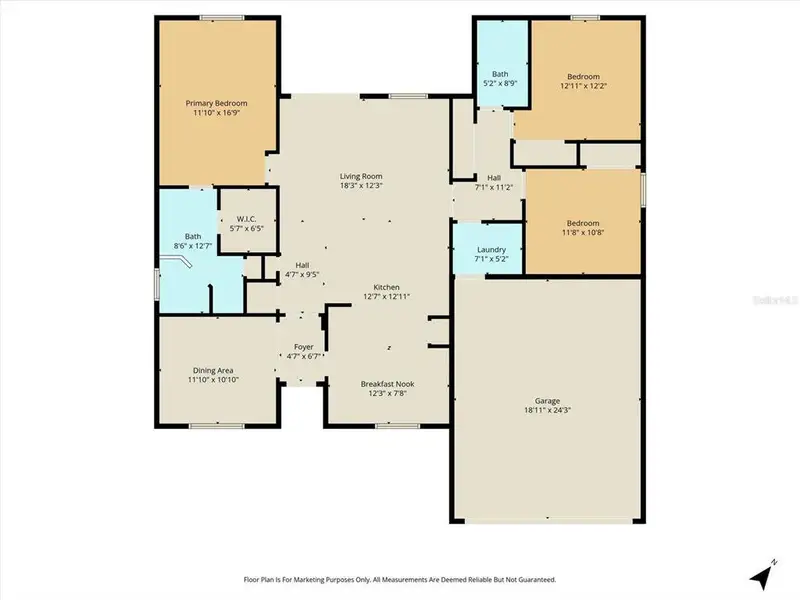 2D floor plan layout of this home in , Dunnellon, FL (Image 5).