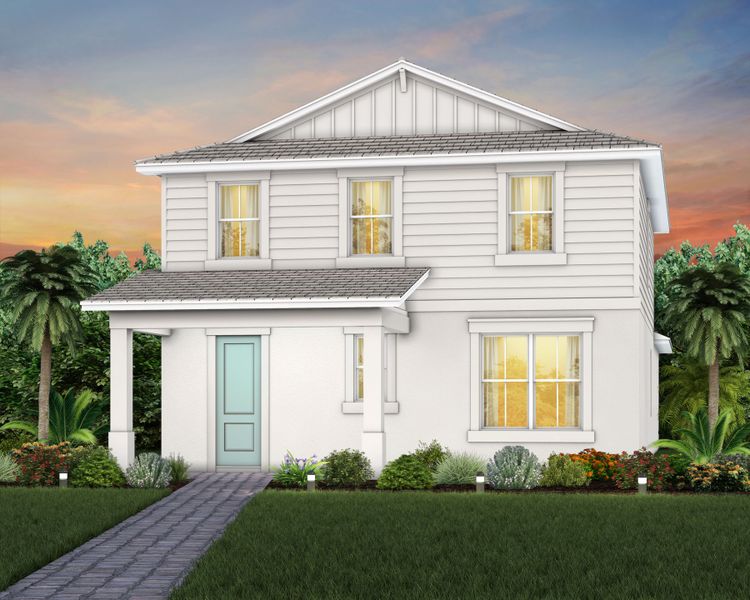 Representative exterior photo of a completed home built from the Mabel II by Pulte Homes in SeaFlower, Bradenton, FL (Image 33). Representative exterior photo of a completed home built from the Mabel II by Pulte Homes in SeaFlower, Bradenton, FL (Image 33).