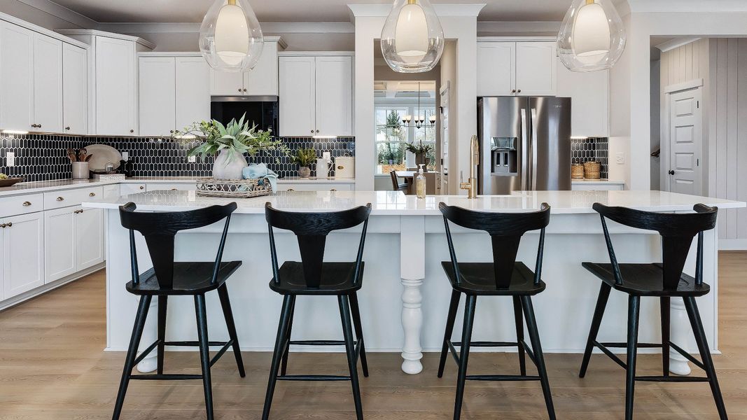 Representative furnished interior of a home built from the Stonefield by DRB Homes in Weavers Pointe, Zebulon (Image 36).