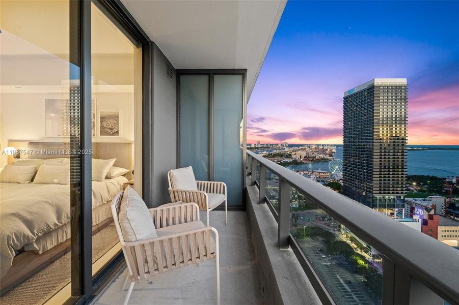Exterior details and patio area of a home in , Miami (Image 1).