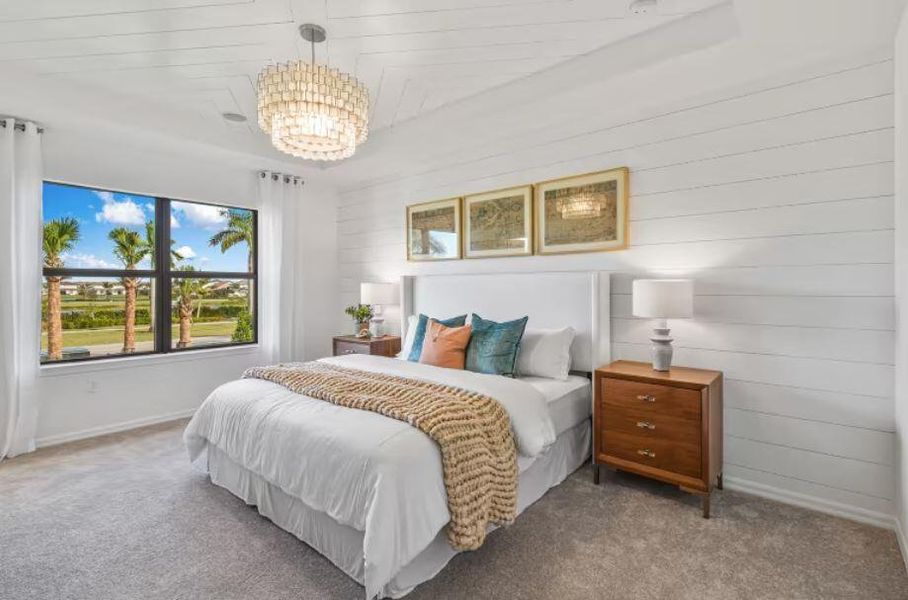 Furnished interior view inside a new home in The Fields, Lake Worth (Image 3). Furnished interior view inside a new home in The Fields, Lake Worth (Image 3).