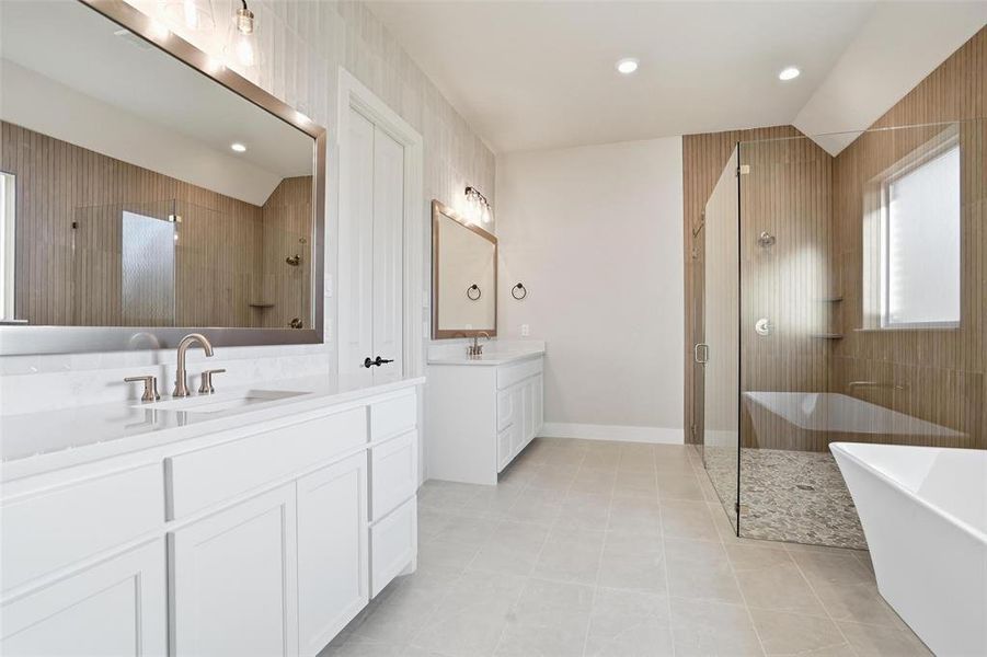 Furnished interior view inside a new home in Aledo Heights - Aledo ISD, Annetta South (Image 6).
