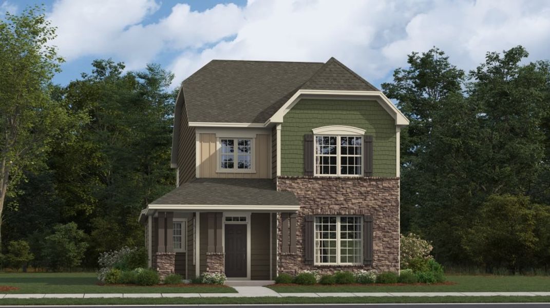 Representative exterior photo of a completed home built from the Hickory by Lennar in Elizabeth: Arbor, Fort Mill, SC (Image 23).