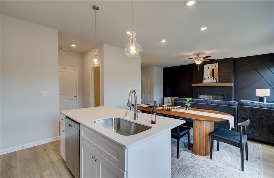 Furnished interior view inside a new home in Enclave at Evergreen, Fairburn (Image 13).