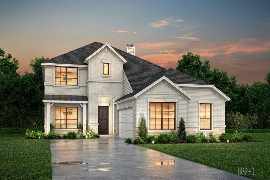 Representative exterior photo of a completed home built from the Lexington by John Houston Homes in Ridgepoint - Phase 1, Midlothian, TX (Image 2). Representative exterior photo of a completed home built from the Lexington by John Houston Homes in Ridgepoint - Phase 1, Midlothian, TX (Image 2).