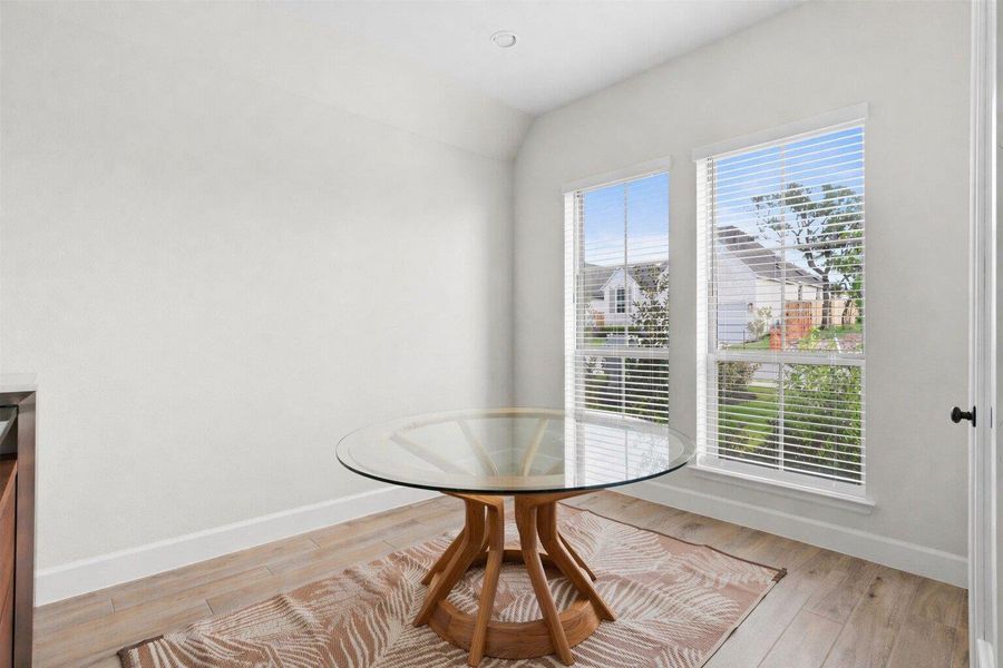 Furnished interior view inside a new home in 6 Creeks, Kyle (Image 28).
