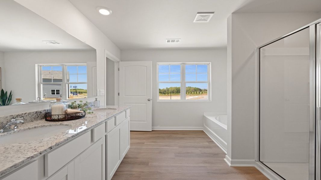Representative furnished interior of a home built from the SUDBURY 24' TOWNHOME by D.R. Horton in Rolling Meadows, Jasper (Image 23).