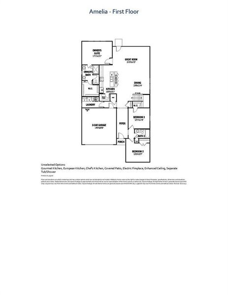 Amelia - Floor Plan Amelia - Floor Plan