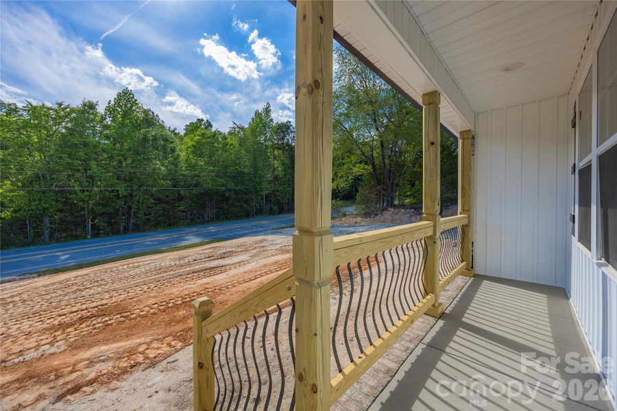 Covered front porch