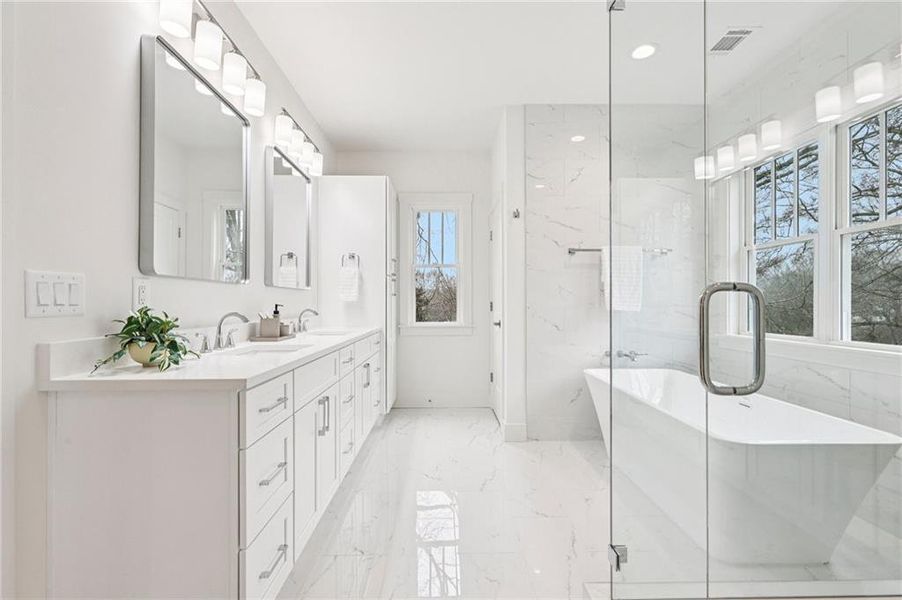 Furnished interior view inside a new home in , Atlanta (Image 32).