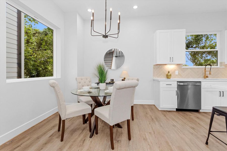 Furnished interior view inside a new home in , Houston (Image 8).